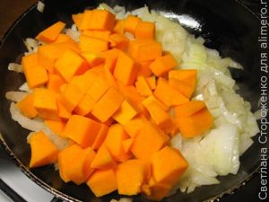 Вкусный омлет с тыквой