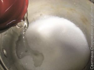 Ленивые вареники с карамелизированными сливами