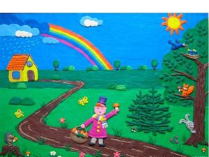 Креативные картины из пластилина