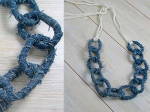 Джинсовые украшения, идеи.