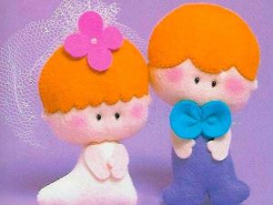 Куклы из фетра, выкройки.