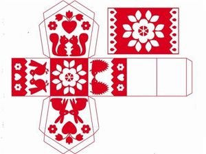 Коробки из бумаги, шаблоны.