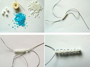 Серьги из бусин, мастер-классы.