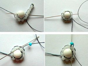 Серьги из бусин, мастер-классы.
