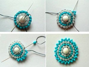 Серьги из бусин, мастер-классы.