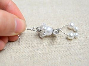 Серьги из бусин, мастер-классы.