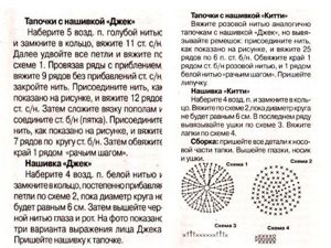 Детские тапочки крючком, схемы.