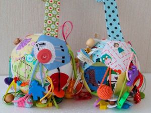 Развивающие игрушки для малышей, мастер-классы.