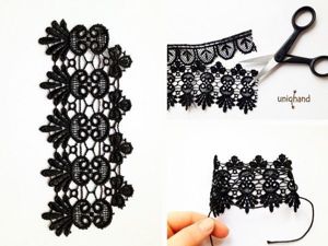 Украшения из кружева, мастер-классы.