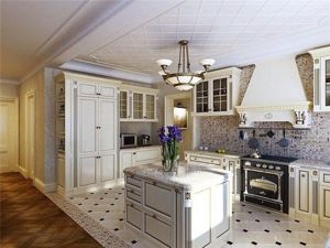 Интерьер кухни в частном доме