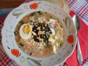 Суп из морской капусты
