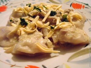 Пельмени с грибами