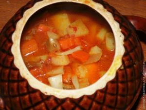 Рагу с пельменями