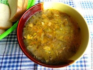 Рассольник с грибами
