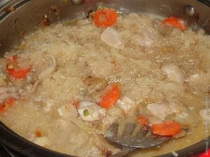 Курица с рисом в горшочке