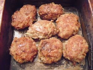 Стожки из котлет