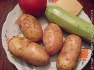 Картофель с овощами