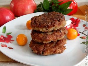 Котлеты с грибами
