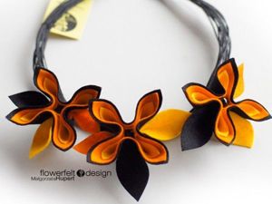 Украшения из фетра, идеи.