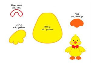 Игрушки из фетра, выкройки.