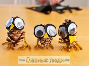 Поделки из шишек, идеи.