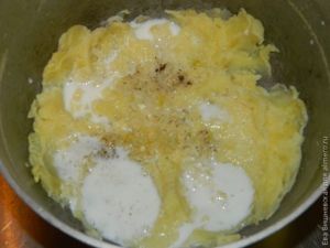 рыба на картофельной подушке