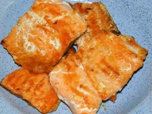 рыба на картофельной подушке