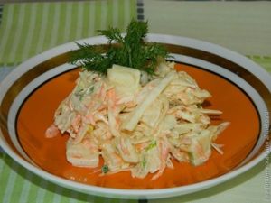 салат с сулугуни
