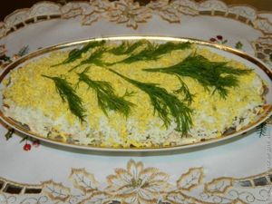 салат со шпротами