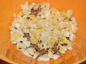 Мясной салат