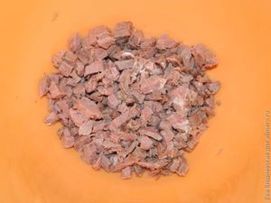 Мясной салат