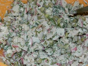 Салат с куриной грудкой