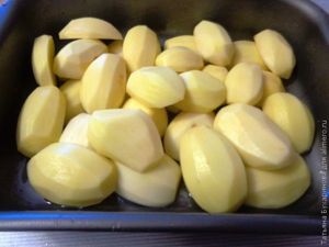 Картофель, запеченный с грибами