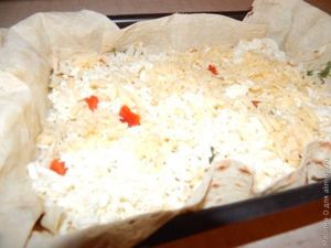 Сырный пирог из лаваша