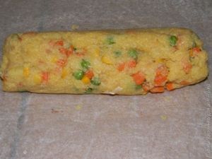 Рыбный рулет с овощами