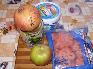 Салат с креветками