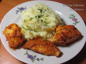 Куриное филе под томатно-сметанным соусом рецепт