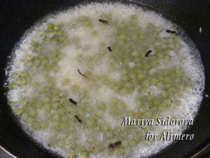 рис с зеленым горошком и сыром рецепт