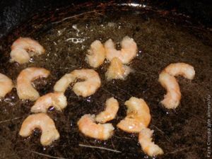 Омлет с креветками