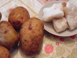 Картофель с салом