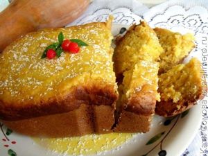 Кекс с тыквой