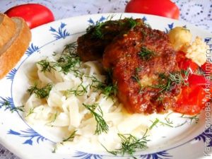 Котлеты с овощами