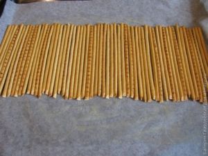 Сладкая колбаска из соломки фото