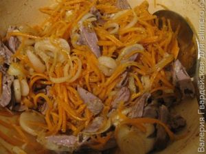 Салат с сердечками по-корейски