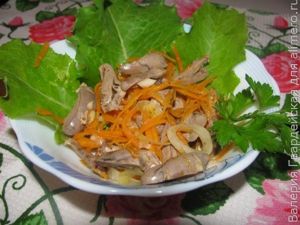 Салат с сердечками по-корейски