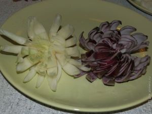 Украшения из овощей