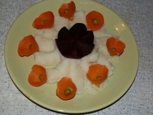Украшения из овощей