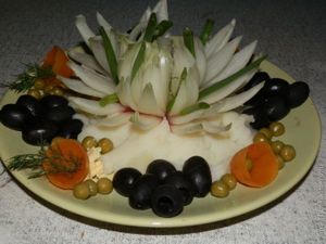 Украшения из овощей