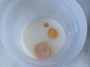 Рулет из печёнки с омлетом