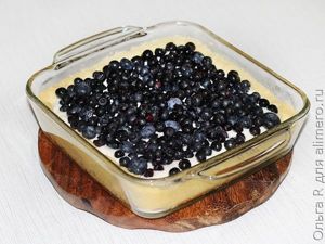 Запеканка с черникой